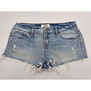 Victoria's Secret Pink Women's Size 6 Light Wash Cutoff Denim Jean Shorts